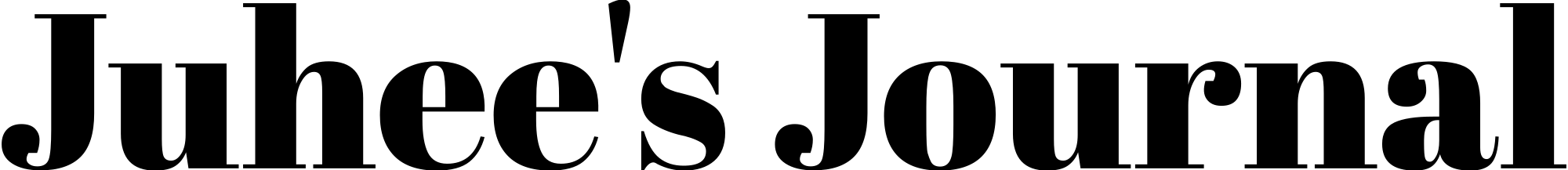 Juhee’s Journal ロゴ